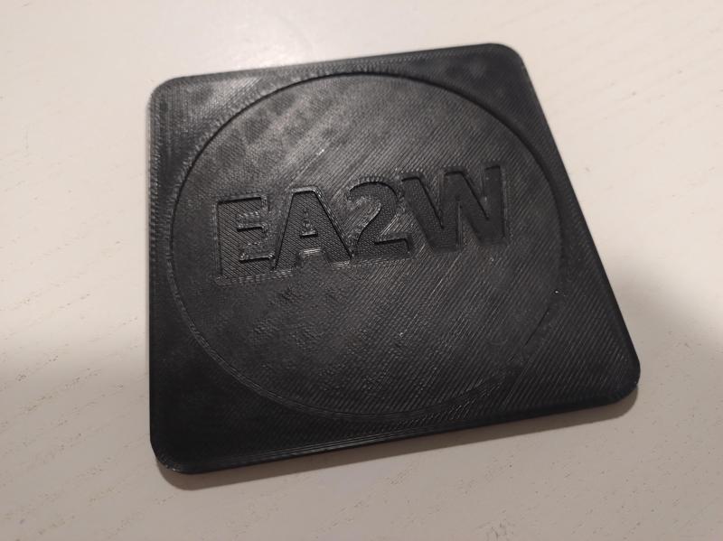 EA2W drink coaster