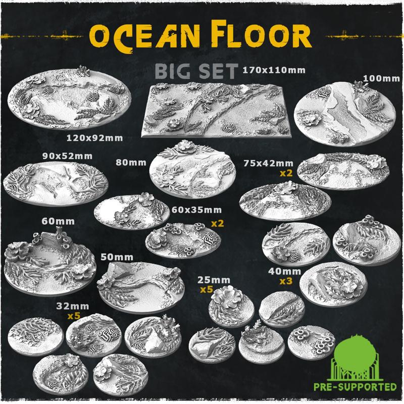 Ocean Floor - Bases & Toppers (Big Set )