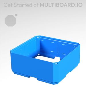 2x2x0.75 - Simple Walls - Universal Click-In Multibin Shell Extension