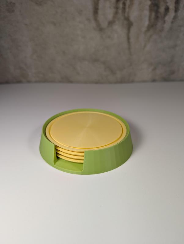 Simple and Elegant Coasters + Coaster Holder