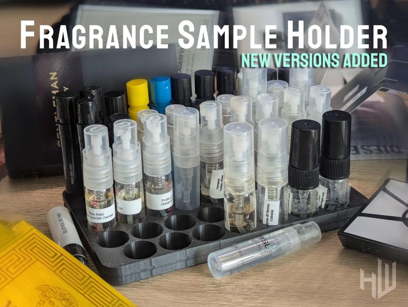 Fragrance/Parfume Sample Holder (organizer) - Multiple Sizes & Variants