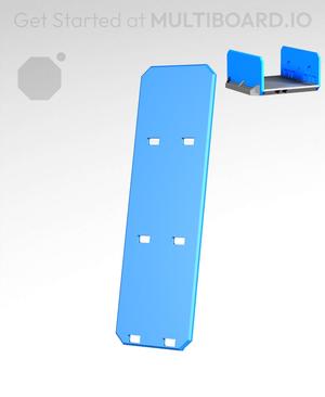1x3H - Full Holes - Multibin Drawer Faceplate