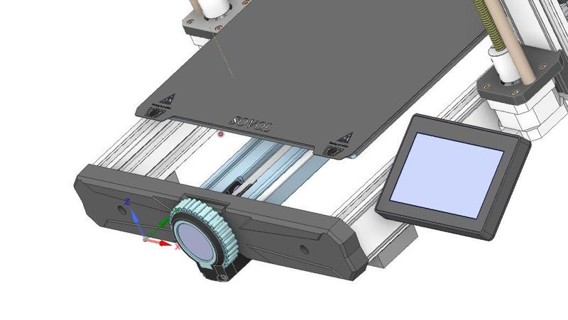 KNOBMI! Sovol SV06 ACE Y belt tensioning system with Knomi