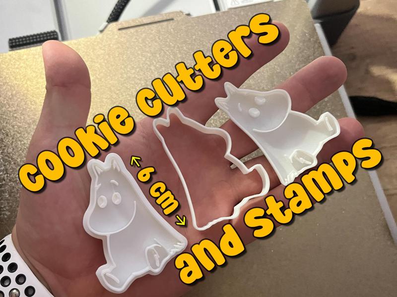 Moomin Cookie Cutter and Stamp