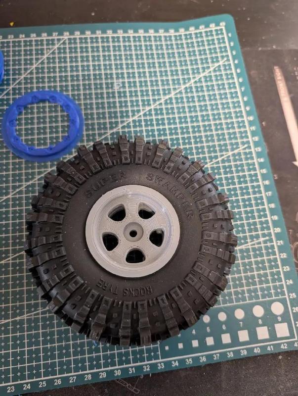 1/10 RC Crawler Bead-lock Wheel 137mm Tires   