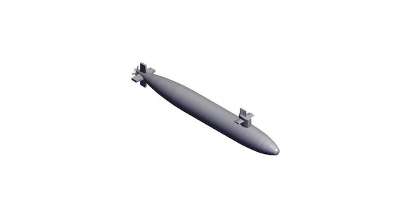 1/2400 Scale USS Permit Class Submarine SSN-594.stl
