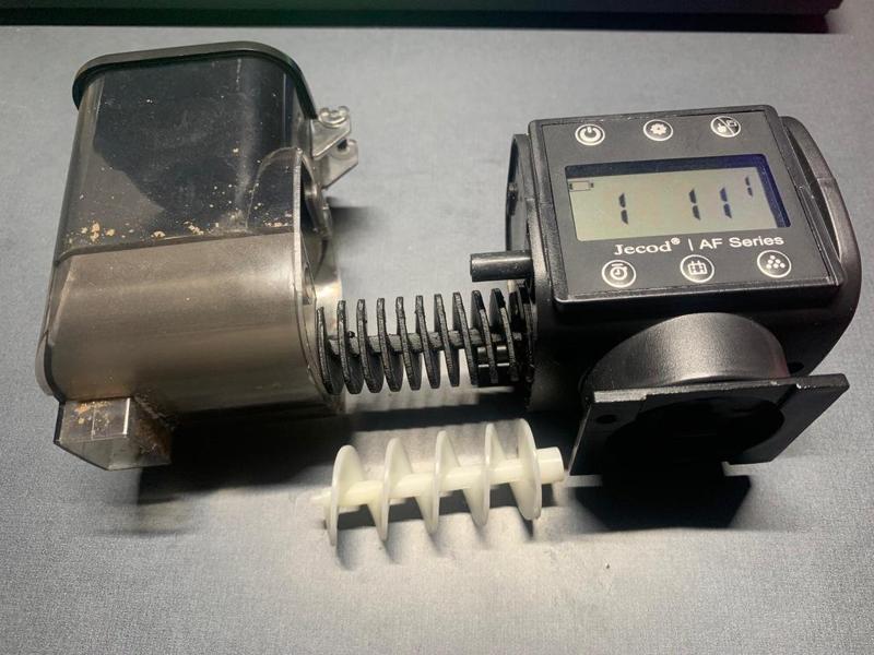 AF-250 jebao autofood fish feeder screw with lower pitch - for dosing less food