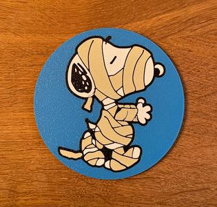 Snoopy Mummy Coaster / Halloween / 4 color