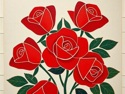 Roses Mosaic Hueforge
