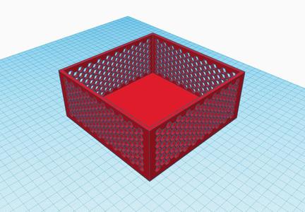 Box with hexagonal holes