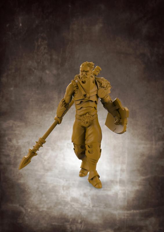 RPG Fighter - Multipart with build options (32mm scale)