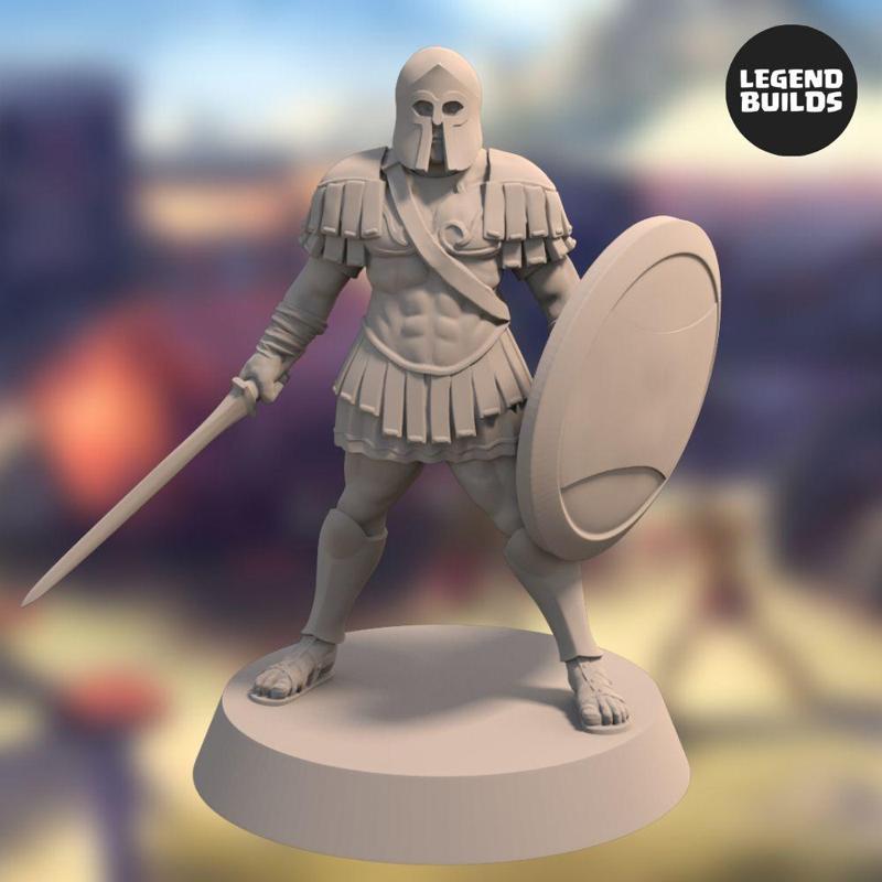 Realm of Eros soldier with Sword and Shield - Pose 1