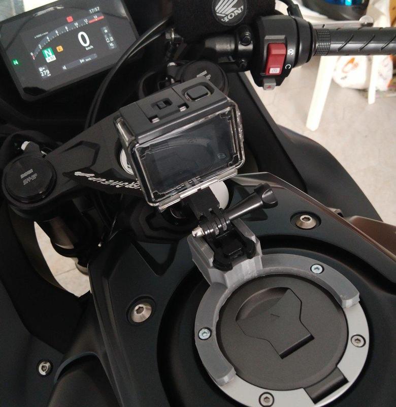 Tank mount Go Pro compatible for Honda CBR650R/CB650R (and compatible, compatibility test available)