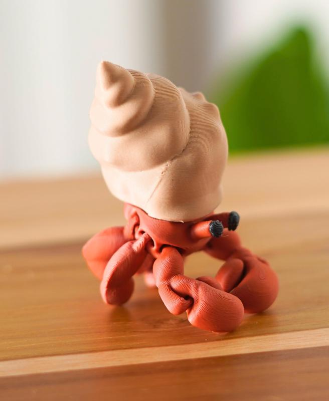 Hauling Hermit Crab - Articulated Fidget Hermit Crab - Ludo Fexi