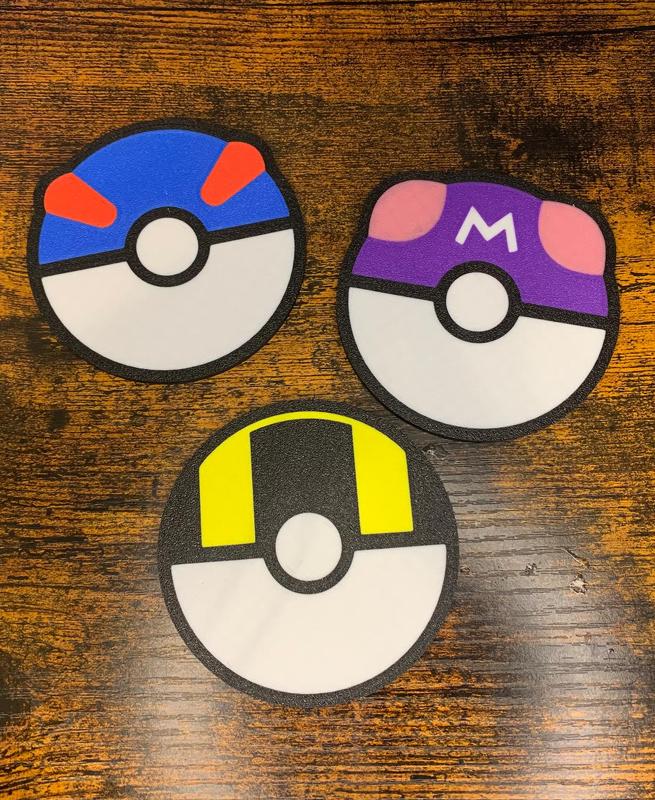 Great Ball, Ultra Ball, and Master Ball Coasters