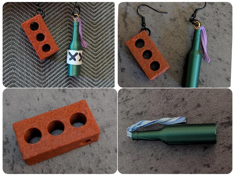 Civil Disobedience Earring or Keychain Set