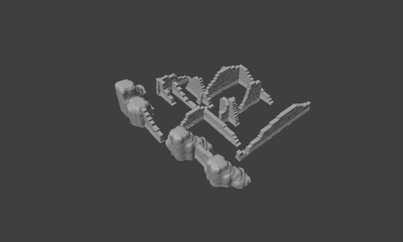 Ruins of the Forgotten Keep – Free Terrain Kit | 3D Printable Scatter Walls for RPG & Wargames
