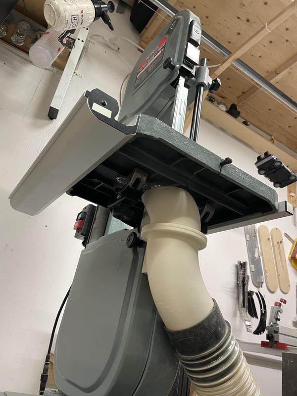 Better Bandsaw Dust Collection System.  King Industrial  (2 part, magnetic)