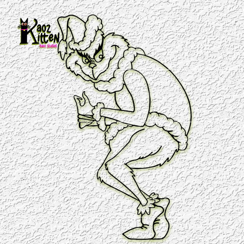 The Grinch Who Stole Christmas wall art Dr Suess holiday fanart