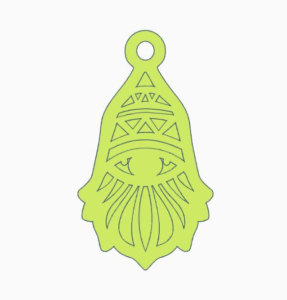 Multicolor Gnome Earring 1.stl