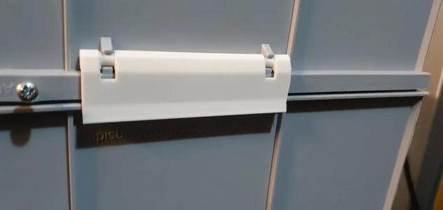 Replacement latch and hole cover for HRV fan   