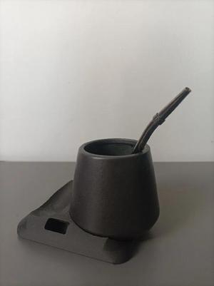 Mate holder, with bombilla slot   