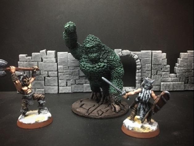 Topiary Golem (Ape) (28mm/Heroic scale)