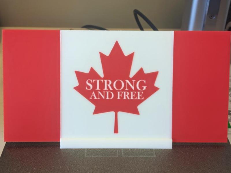 Strong and Free - Canada Flag
