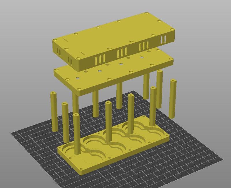 32700 LiFePo4 Battery Box 151x65x94 mm 12V for UPS