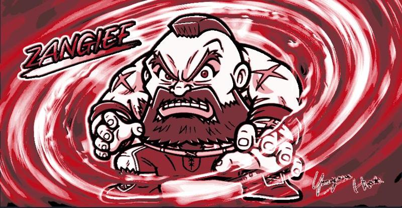 Zangief in Street Fighter 6 HueForge art