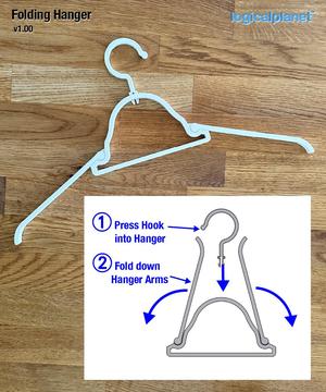 Foldable hanger