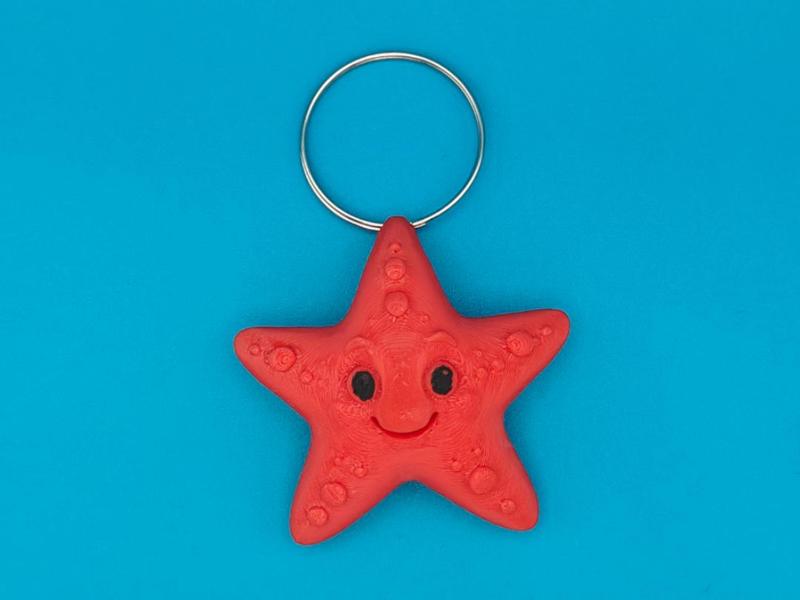 Mini Starfish Keychain