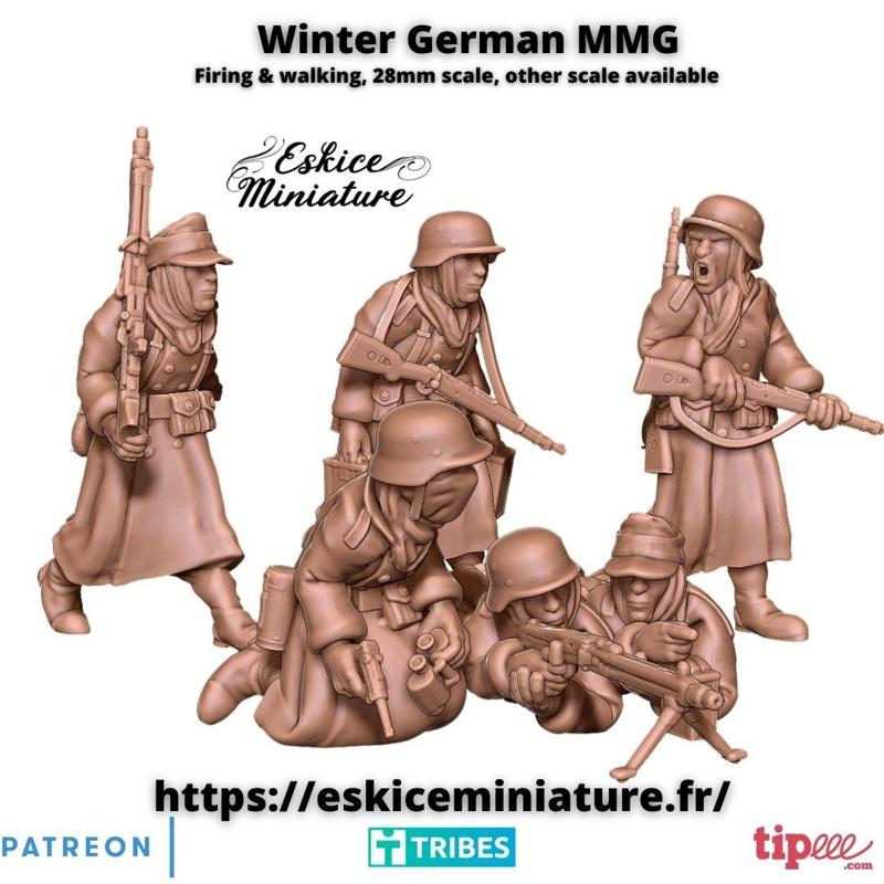 Winter german MMG teams - 28mm