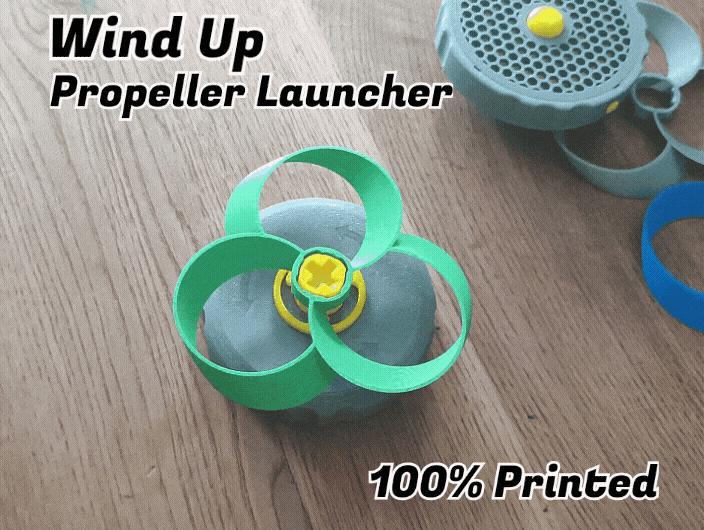 Wind Up Propeller Launcher