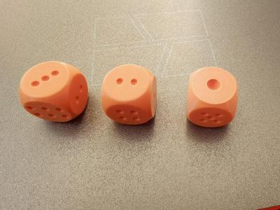 Rounded Smooth Dice, Three Sizes