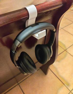 Curved Bed Hook for Headphones/ Backpack 