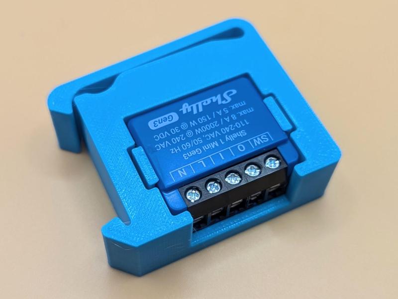 Shelly Mini DIN-rail holder