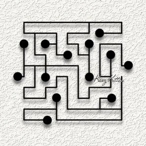 pacman circuit  wall art home decor.stl                                              