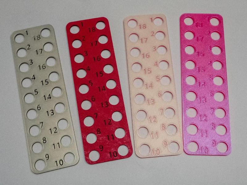 Embroidery floss project organizer palette   