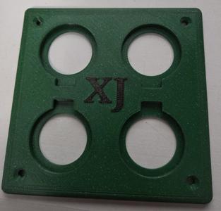 12v Socket 4 Gang Panel XJ or Blank