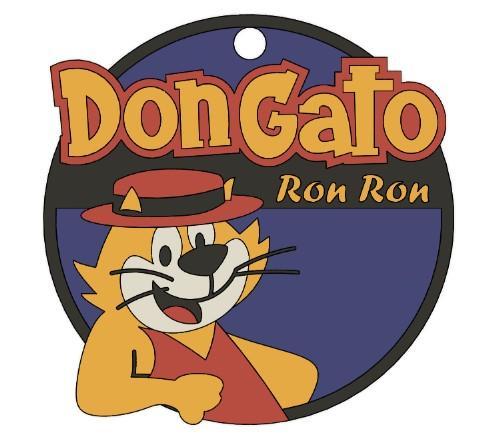 LLAVERO DON GATO RON RON