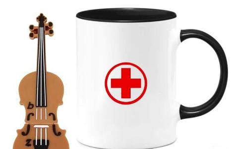 PRVNÍ POMOC - coffee stencil