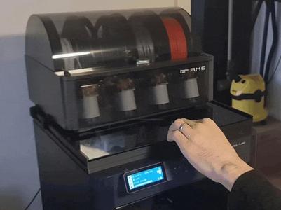 Adjusted V4.5 AMS Glass Riser/Slider for P1S, X1C