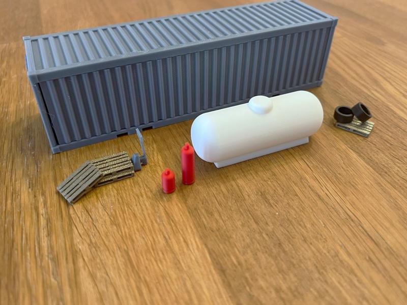 propane tank set for 1/64 hotwheels matchbox siku