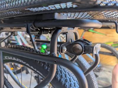 Rear Light Mount for Rack with 80mm Hole Spacing   