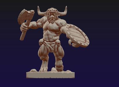 Charging Minotaur