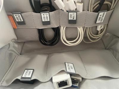 Fabric Label Clip - Cable and Misc Storage Organization   