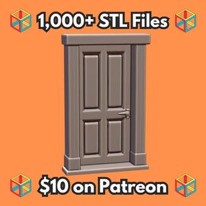 Enchanted Garden Decorative Door for Fairy and Gnome Homes MineeForm FDM 3D Print STL File