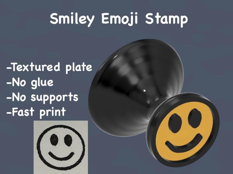 Smiley Emoji Stamp   