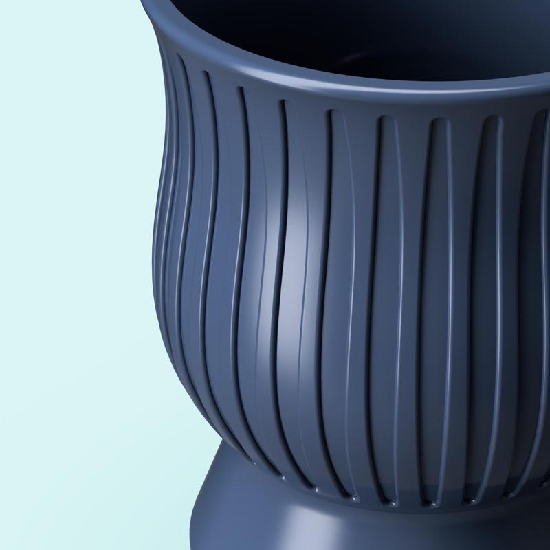 Modern Ribbed Planter